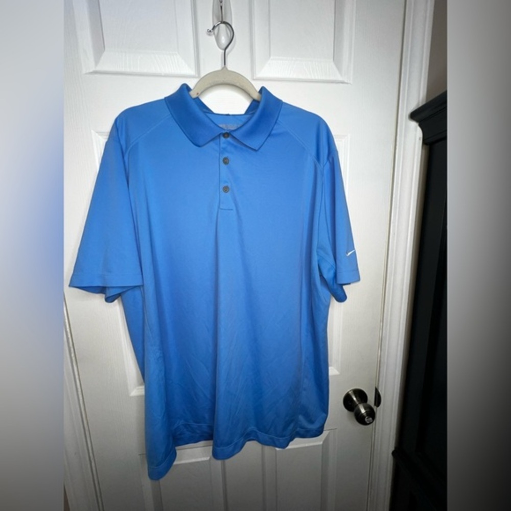 Nike Golf Tour Performance Men’s X Large Blue Dri-fit Polo Shirt XL 509167-412 - Picture 2 of 14